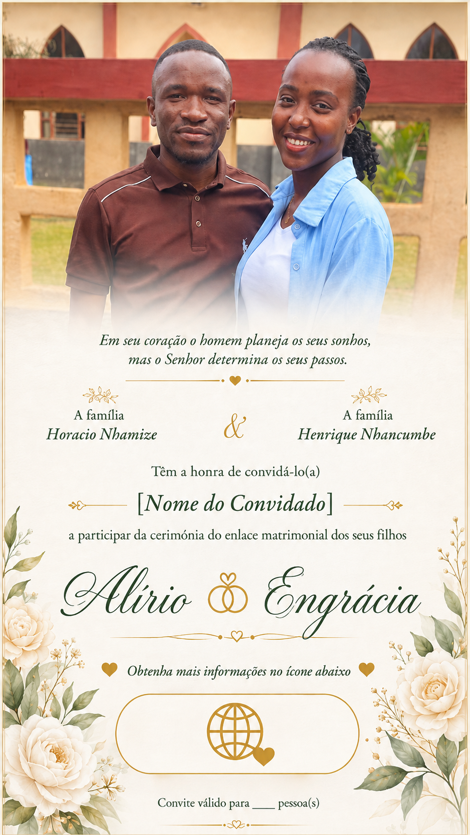 Alírio e Engrácia juntos